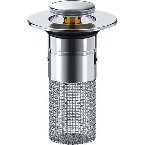 Bouchon de vidange universel pour lavabo de salle de bain, filtre de vidange universel pour lavabo de douche de 8 mm de profondeur (1 pièce) (1/5)