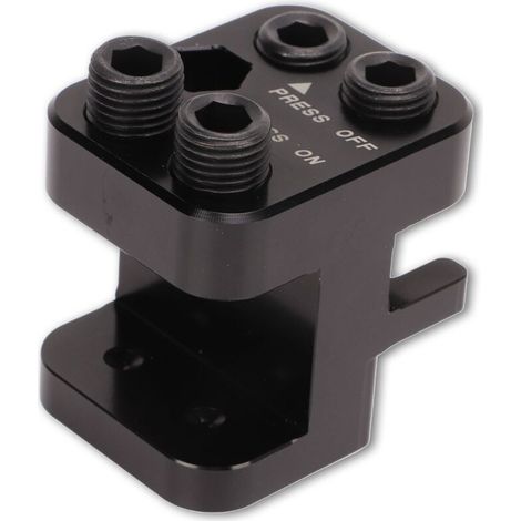 Strumento di pressatura per maglie principali FOREHILL per moto e ATV, billetta in alluminio anodizzato nero per catena 520 525 530