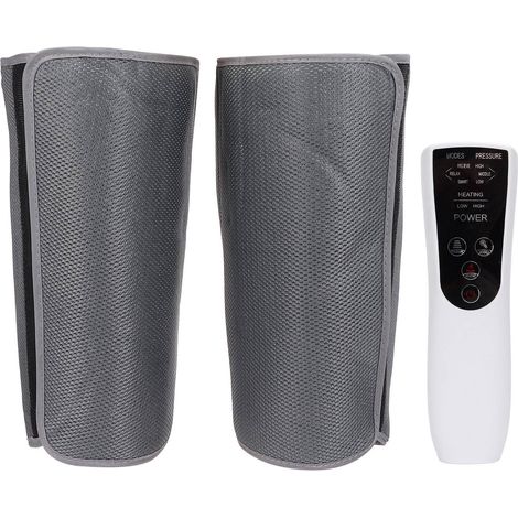 Lot de 3 Massageur Jambes Compression Air Chaleur Réglable Intensité Appareil Massage Cuisse Mollet Genou 110-240V Prise EU (1/5)