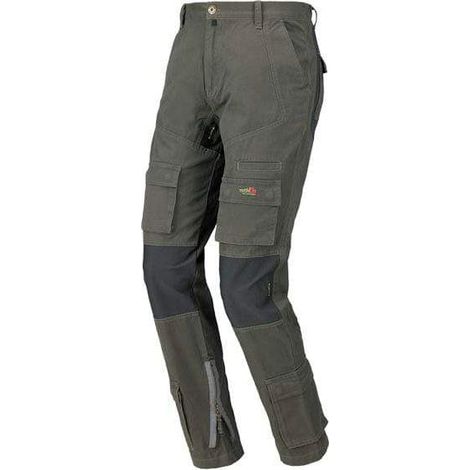 Issaline Pantalon Stretch On 8738 Verde - negroXXLXXL Verde - negro (1/5)