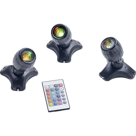SET 3 ILLUMINAZIONI LAGHETTO PONTEC PONDOSTAR LED RGBW (1/5)