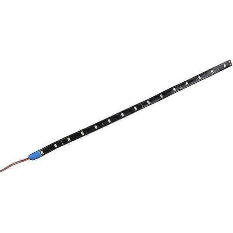 1 bande LED flexible 12 V 30 cm 15 SMD pour voiture, éclairage d'ambiance étanche, accessoires décoratifs pour moto - Bleu (1/4)