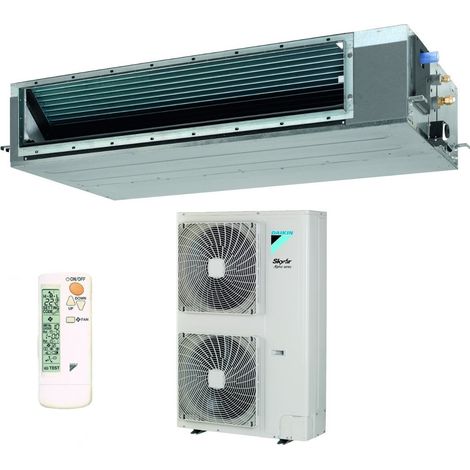 daikin bluevolution climatiseur ducted medium head 36000 btu fba100a + rzag100ny1 triphasé r-32 wi-fi en option avec commande par fil commande infrarouge brc4c65