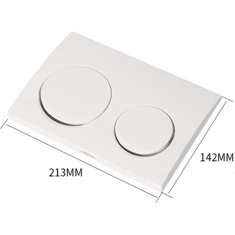 Spülpanel für Alpha10 Dualflush in Weiß –  Sigma für alle Toiletten-Spülkästen, hochwertige Kunststoffbauweise mit regulierbarer Wassersparfunktion