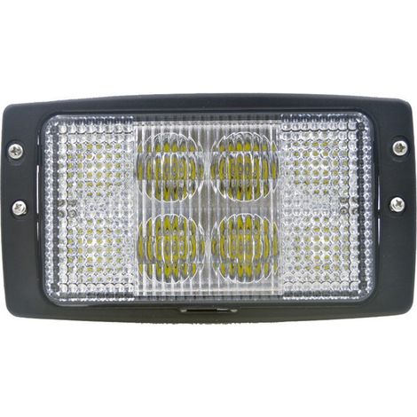 Phare LED à diodes - 3200 lm 18 x 10 cm 40 W PRO pour moissonneuse-batteuse et tracteur