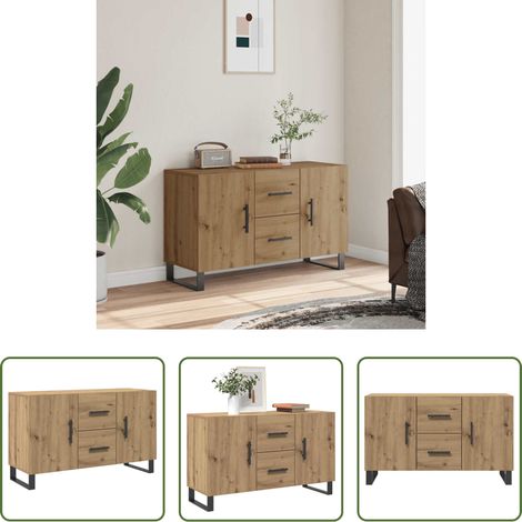 Holzwerkstoff - Sideboard Artisan-Eiche 100x36x60 cm Holzwerkstoff (1/5)