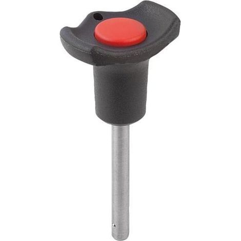 KIPP Kugelsperrbolzen mit Pilzgriff Form B Kunststoffbund Ø5mm L30mm (1/3)