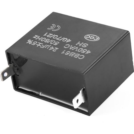 CBB61 Anlaufkondensatorgenerator 450 V AC 24 µF 50/60 Hz für 400/350/300/250 V AC UL/RU-gelistet (1/5)