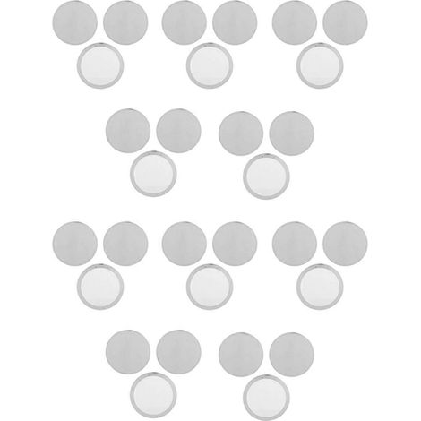 Lot de 30 filtres à café réutilisables en métal argenté.