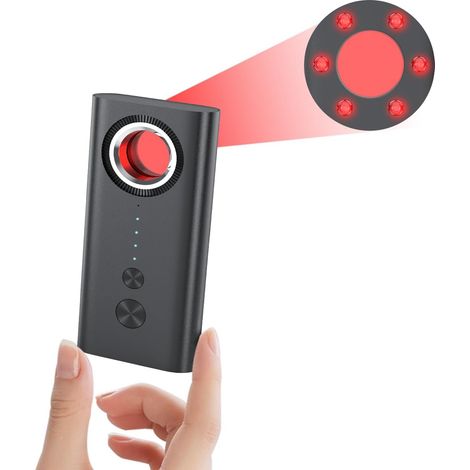Détecteur Anti-Espion 3-en-1 - RF 100MHz-6.5GHz - Caméra/GPS/Micro - 4 Niveaux de Sensibilité (1/5)