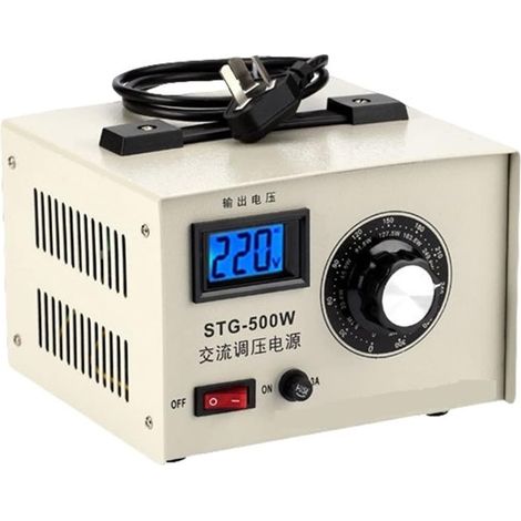 Régulateur de tension AC monophasé 500W Transformateur de tension d'alimentation réglable 0-300v (1/5)