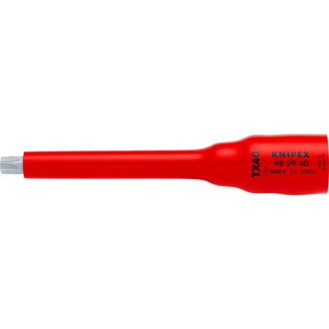 KNIPEX 98 29 40 Chiave a bussola (doppio esagono) per TX40 123 mm