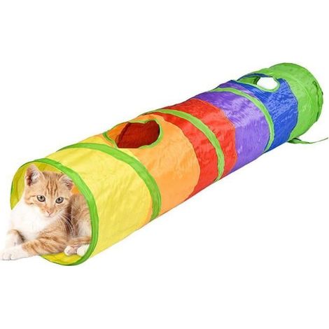 Tunnel pour chat - MOGOI - Pliable - Imperméable - Résistant aux rayures - 120x25cm-Ywey (1/5)