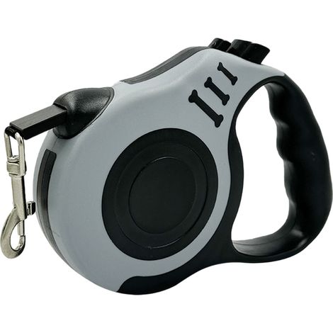 1 Laisse rétractable automatique, système d'extension, matériau durable, forme d'os, chien toutes tailles (1/5)