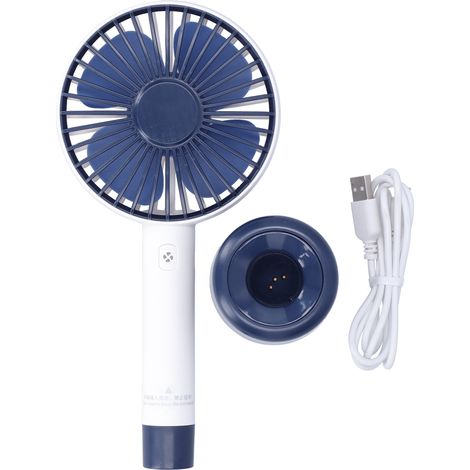 Ventilateur portable compact USB rechargeable sans fil pour maison bureau extérieur, poche, main, voyage (1/5)