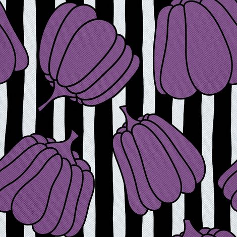 Tissu d'extérieur décoratif Oxford - motif citrouille violette (1/5)