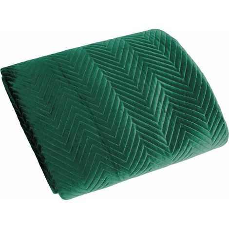 Colcha verde para sofá cama de 170x210 cm. (1/3)