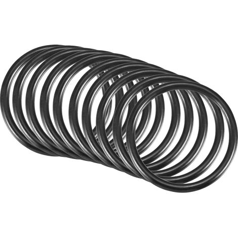 38x32x3mm Nitrile Rubber O-Rings 10 Pieces Round Black (1/5)