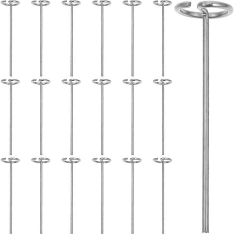 20 piquets métalliques en forme de G pour bordures de jardin (1/5)
