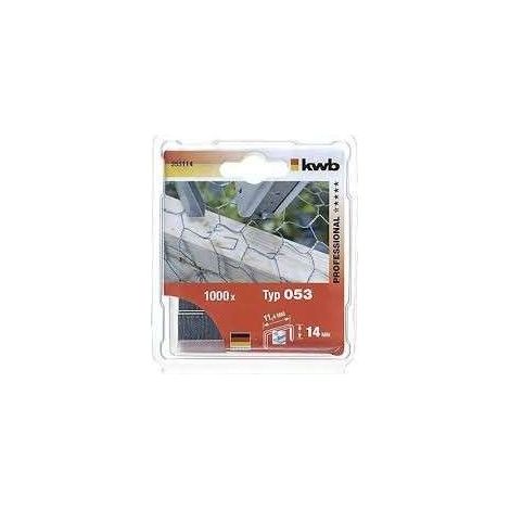 Grapas kwb 053/353 acero alta resistencia 14 mm