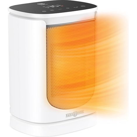 Radiateur soufflant à économie d'énergie 2000 W,Chauffage électrique,Deux air chaud et 1 air froid,Protection contre les basculements à 70°, maison, chambre à coucher (1/5)