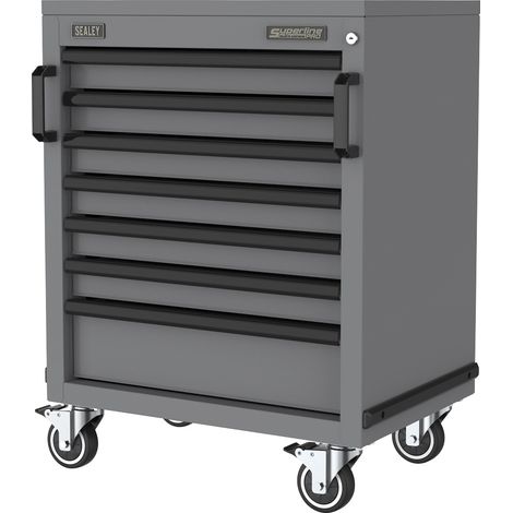 Sealey APMS37BE Superline PRO Black Edition Modular Mobile Cabinet 7 Drawer 646mm (1/2)