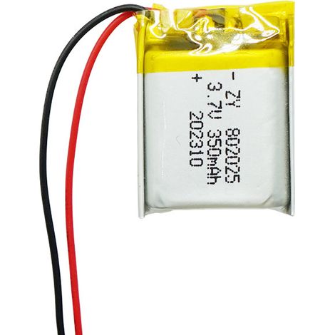 350mAh lithium battery for new energy vehicles, smart speakers, laptops, 802025 polymer portable batteries (1/4)