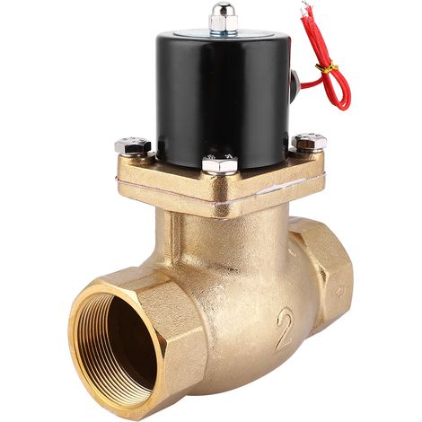 Électrovanne à vapeur bidirectionnelle US-50 NC, filetage G2", AC 220V, actionnement électromagnétique, normalement fermée, pour chaudière et système industriel. (1/5)
