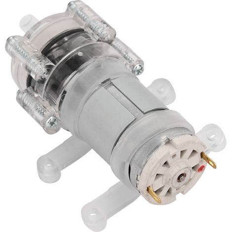 Pompe à eau miniature à diaphragme DC12V pour aquarium, résistante à haute température, transparente, silencieuse, immergeable, débit réglable, 12 volts, faible consommation. (1/5)