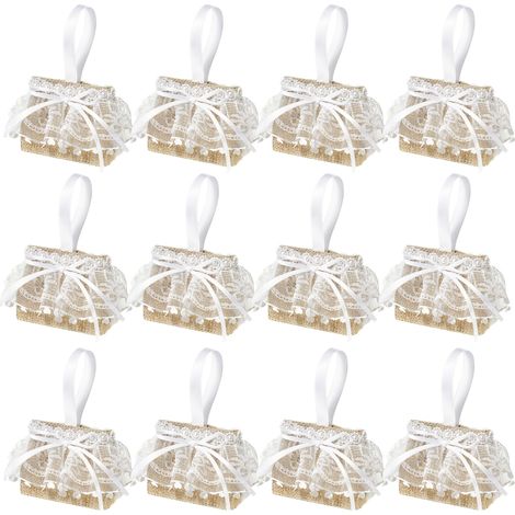 Boîtes de rangement et d'emballage pour fêtes, boîtes à bonbons décoratives en bois, décoration murale élégante et pratique (1/5)