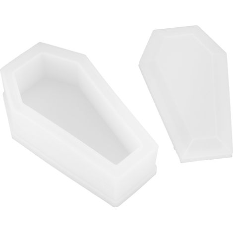 Silicone Mold Coffin Zombie Dark Mirror Vampire Storage Box Epoxy Mold for DIY HandMake (1/5)