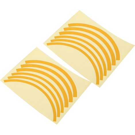 Set mit 2 reflektierenden Reifenschutzfolien für Vorder- und Hinterrad des Xiaomi M365/Pro Scooters (gelb) (1/5)