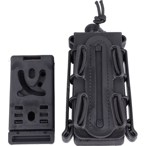 Porte-revues noir extérieur en plastique, clip portable, étui ceinture souple, accessoire réutilisable pour magazines (1/5)