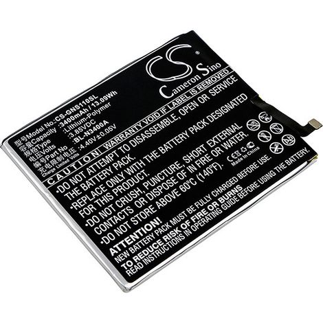 NX - Batterie téléphone, smartphone, GSM pour Gionee 3.85V 3400mAh - BL-N3400A (1/2)