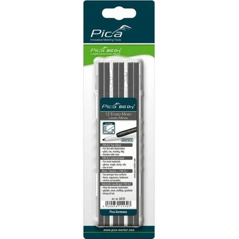 PICA Astuccio con 12 mine di ricambio in grafite per Big-dry - 6030/SB (1/5)