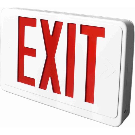 Panneau de sortie de secours LED professionnel, indice de protection IP30, longue durée de vie, pour entreprises, AC85‑265 V (1/5)