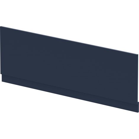 Nuie Arno Bath Front Panel and Plinth 560mm H x 1700mm W - Satin Midnight Blue (1/2)