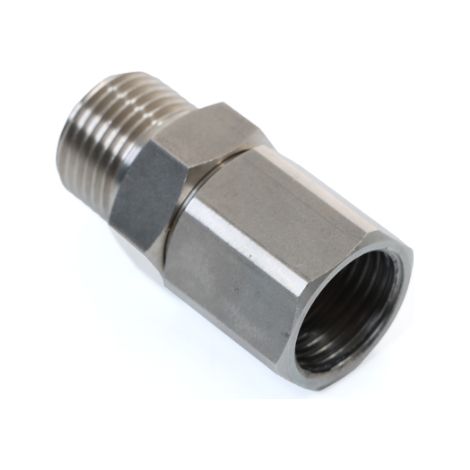Doppelnippel drehbar aus Edelstahl AISI 303