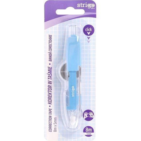 Nastro correttore automatico Strigo 5mmx8m Blu