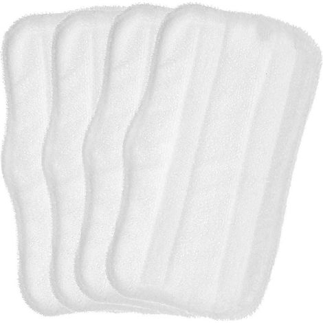 Lot de 4 lingettes de rechange pour balai vapeur S3101, S3202 et S3250 lingettes lavables pour sols durs. (1/5)