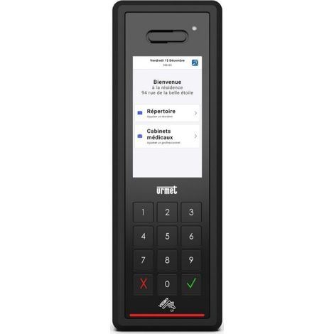 Platine tactile HIZI GSM 4G avec Vigik+ abonnement non inclus - URMET HIZIDESIGN/SP