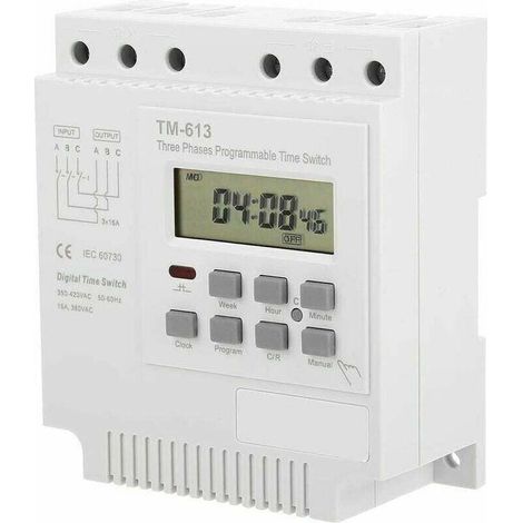 Minuterie Programable - Minuteur 380V TM-613 Commutateur de minuterie pour moteur triphasé (1/4)