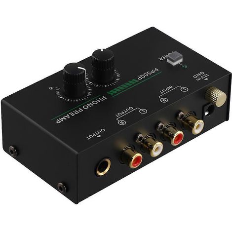 Préamplificateur phono pour platine vinyle, préamplificateur phonographique, prise UE (1/5)