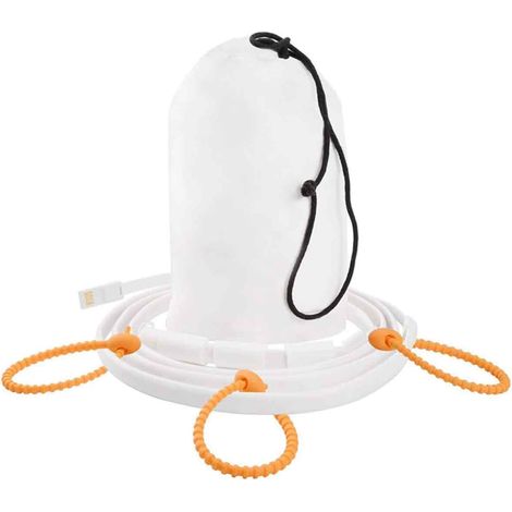 Guirlande lumineuse LED USB 5V portable, étanche, pour le camping et la randonnée, blanc pur 6500K (1/5)