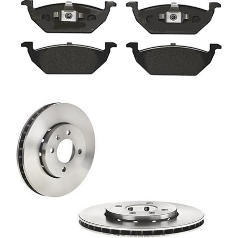 KIT FRENI ANTERIORI compatibile con SKODA E-CITIGO (NE1) - DISCHI + PASTIGLIE OEM: P 85 041 / C3W047ABE /SOSTITUZIONE DIRETTA/BASSA POLVERE/SILENZIOSO (1/5)