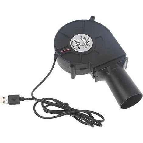 Souffleur d'air portable pour barbecue et grill, avec prise USB 5V, idéal pour l'extérieur. (1/5)