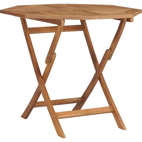 Mesa de jardín plegable madera de teca maciza 85x85x76 cm vidaXL (1/2)