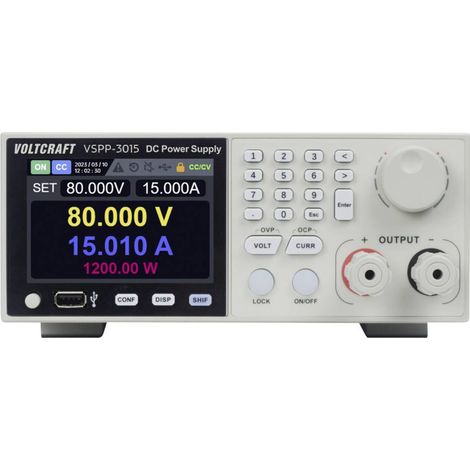 VOLTCRAFT VSPP-3015 Alimentatore da laboratorio regolabile da 19 0 - 150 V/DC 0 - 30 A 3000 W USB , LAN Programmabile,