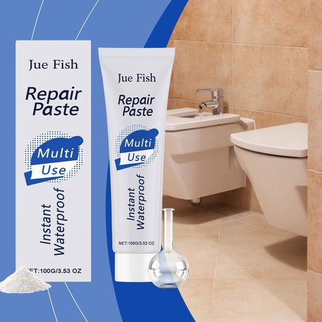 New type of waterproof repair glue, grout sealant, multi-purpose glass glue, transparent and porcelain white glass glue -- 100g -- BIEMMEDUE (1/5)