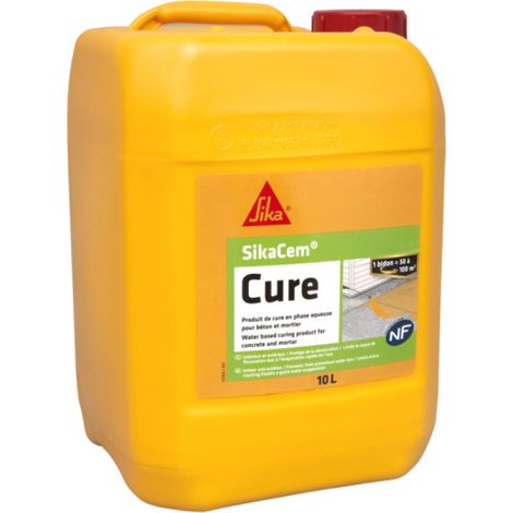 Sika – Produit de cure en phase aqueuse – Imperméabilisant 10L – Pellicule inhibitrice d’évaporation – Pour béton frais